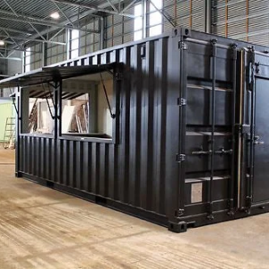 Conteneur de 20 pieds aménagé pour une utilisation en bar/cafétéria