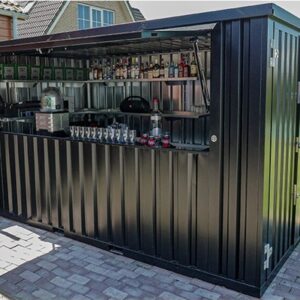 Conteneur Bar Démontable 10 Pieds – 3 x 2 m, Solution Mobile Compacte